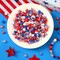 300Pcs Patriotic Polymer Clay Beads, Round Red White Blue Stars Hearts Circles Butterflies Hats Rainbows 4th of July American Flag Spacer Beads for Bracelet Necklace Making Earrings Craft